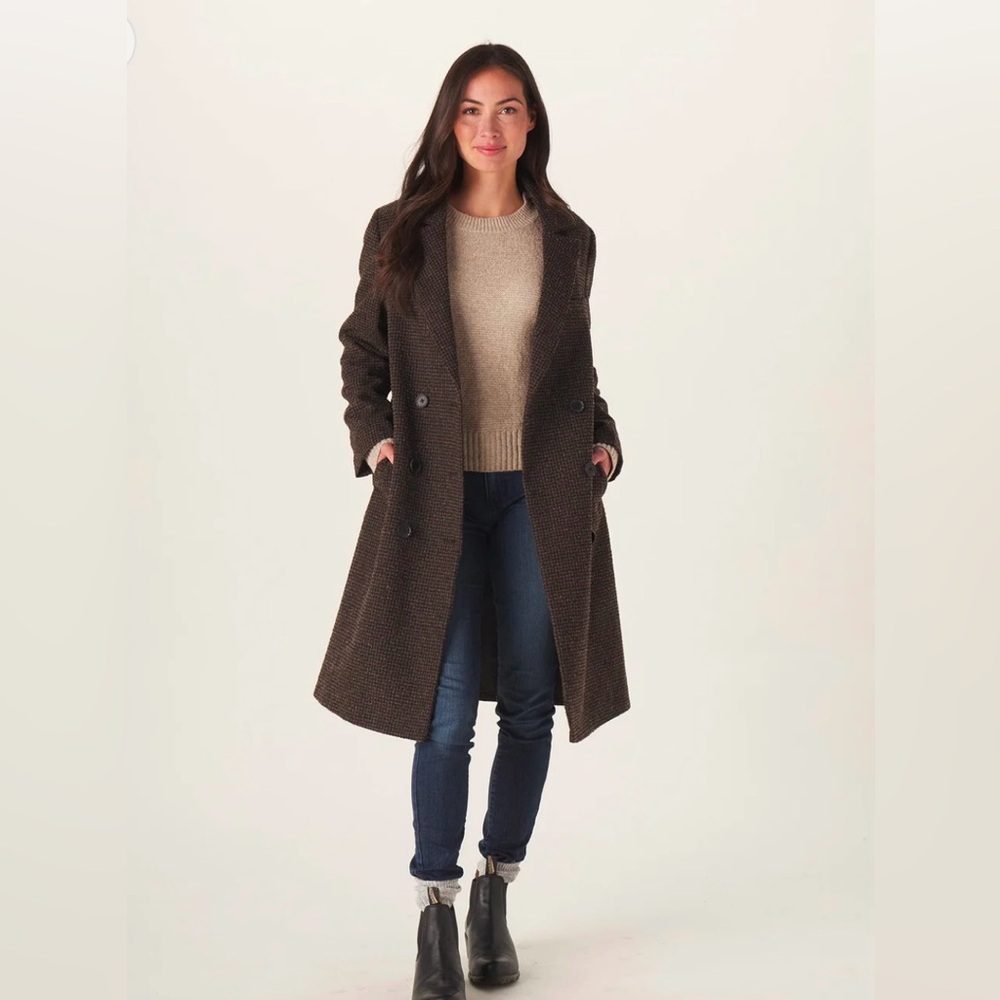 Women’s Coat coffee Plaid